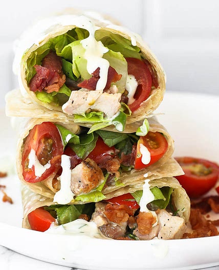 Grilled Chicken Bacon Ranch Wrap