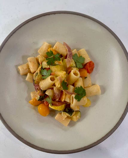 Roasted Summer Vegetable Pasta