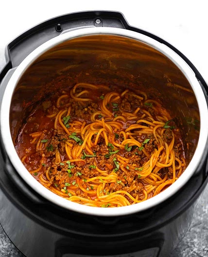 Instant Pot Spaghetti and Meat Sauce