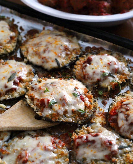 Sheet Pan Eggplant Parmesan