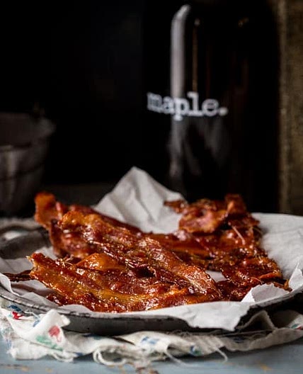 Black Pepper Maple Candied Bacon