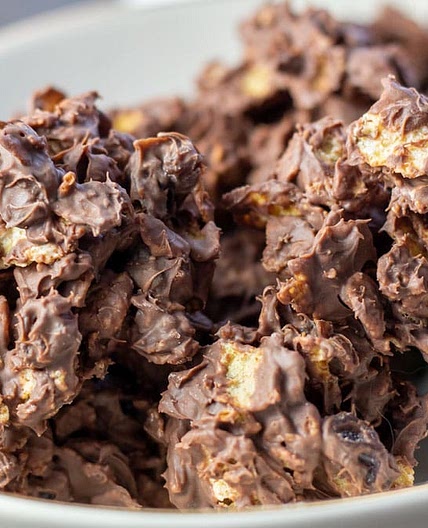 Chocolate Raisin Cornflake Clusters