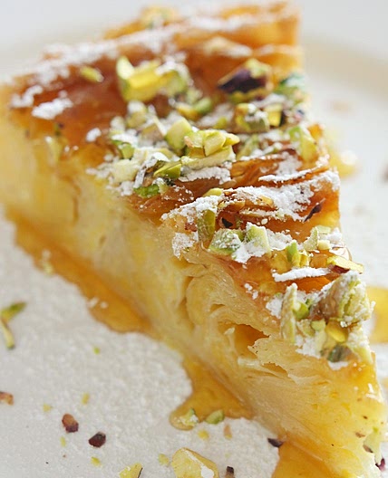 Pistachio and Honey Bougatsa