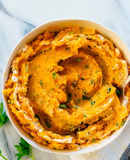 5 Spice Mashed Sweet Potatoes