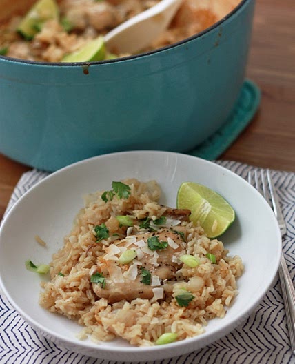 One Pot Coconut Chicken and Rice