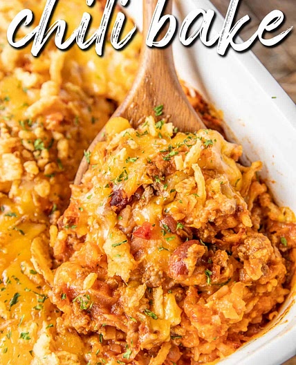Cheesy Hash Brown Chili Bake