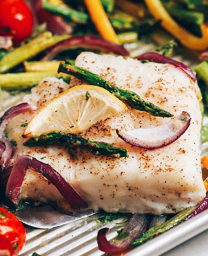 Easy Baked Cod with Spring Vegetables
