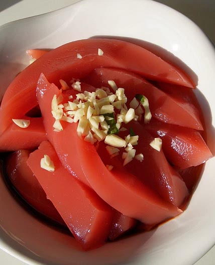 Watermelon Mung Bean Jelly Noodles