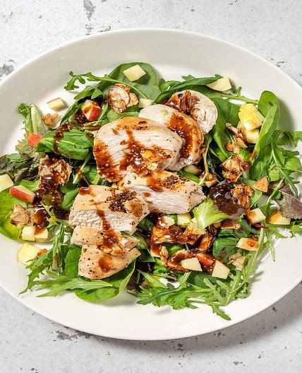 Smart Blueberry-Dressed Chicken Salad with Almond Pralines