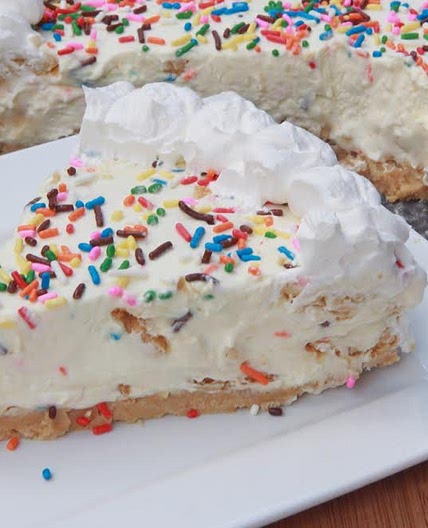 Cake Batter Cheesecake (no-bake)