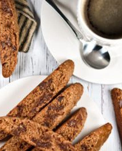 Espresso Chocolate Chip Biscotti