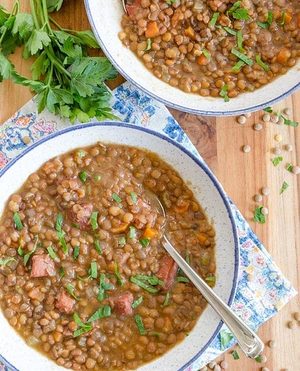 Pressure Cooker Lentil Soup