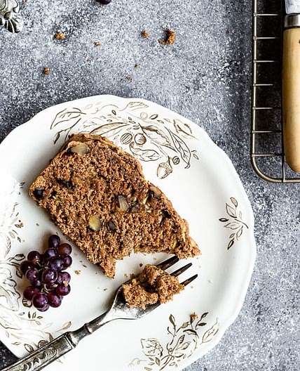 Vegan Zucchini and Walnut Bread