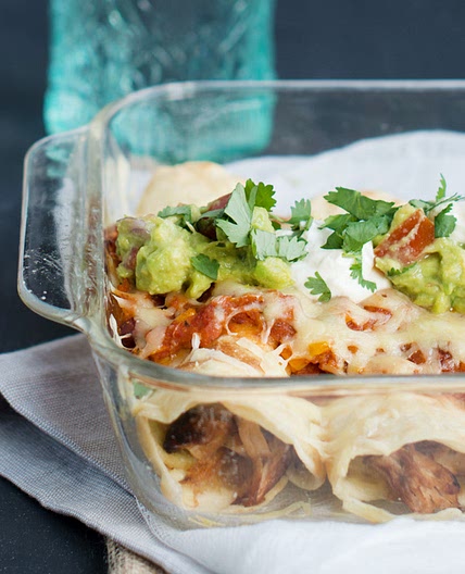 Chicken enchiladas