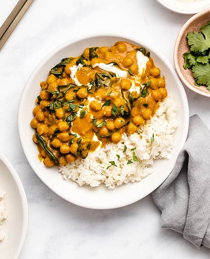 Chickpea Spinach Curry