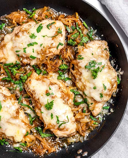 French Onion-Chicken Skillet