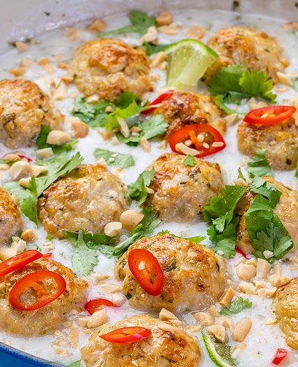 Thai Inspired Turkey Meatballs