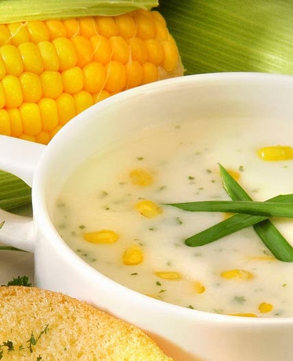 Velouté de maïs au chorizo