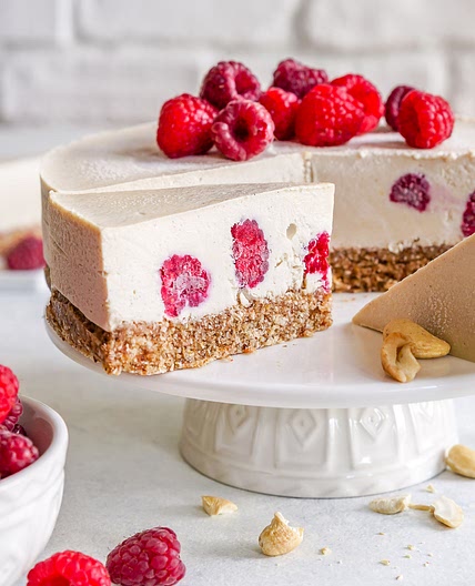 Raspberry + Lemon Cheesecake (No Bake)