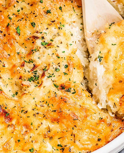 Loaded Potato Casserole with Bacon and Cream Cheese