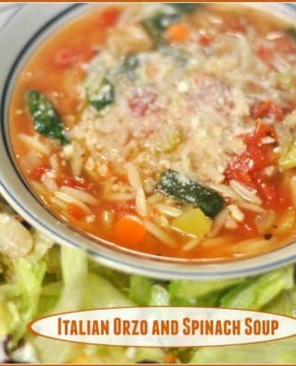 Italian Orzo and Spinach Soup
