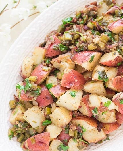 Low FODMAP Hot Potato Salad With Bacon