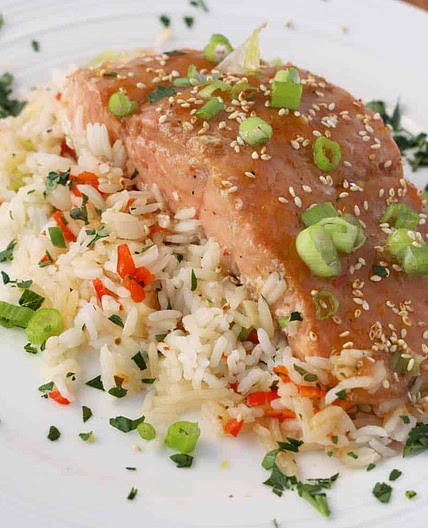 Mango Bourbon Salmon