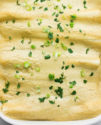 Vegan Sour Cream Enchiladas