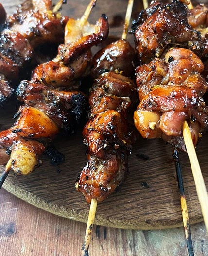 Indonesian Chicken Sate with Peanut Sauce