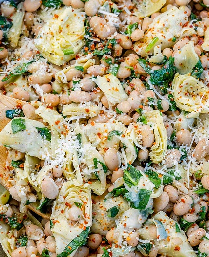 Spinach Artichoke Cannellini Beans
