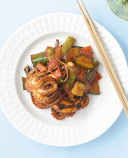 풋마늘주꾸미볶음