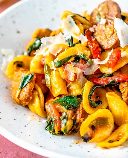 Spanish-Style Chorizo Pasta