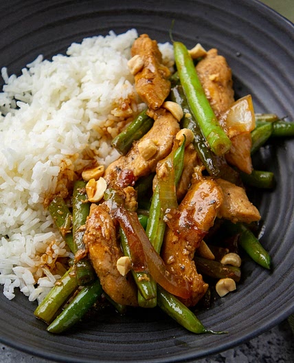 Stir Fried Chicken with Green Beans