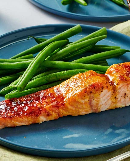 Salmon with Brown Sugar Glaze