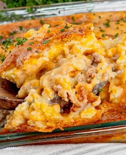 Cheddar Bay Ground Beef Cobbler