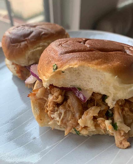 30 Minute BBQ Chicken Sliders