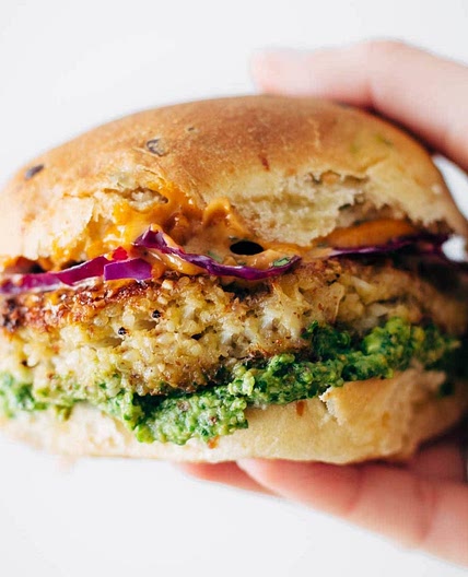 Spicy Cauliflower Burgers