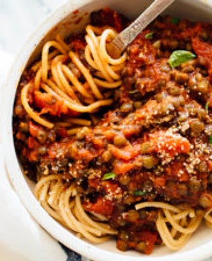 Hearty Spaghetti with Lentils & Marinara