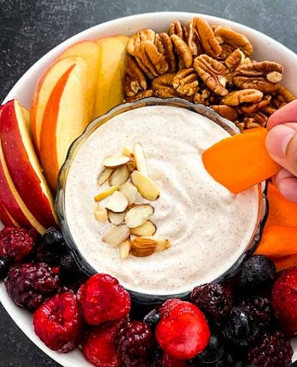 Healthy Fruit Dip Recipe (Greek yogurt)