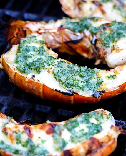 Grilled Lobster Tails with Herb Garlic Butter