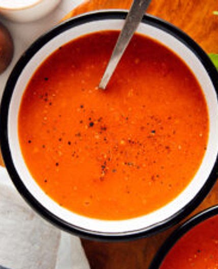 Roasted Red Pepper and Tomato Soup