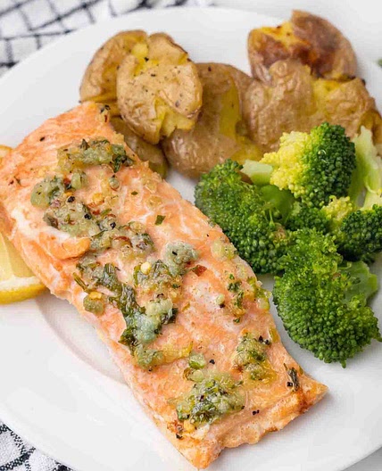 Baked Garlic Butter Salmon