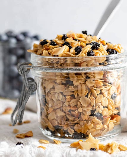 Homemade Blueberry Granola