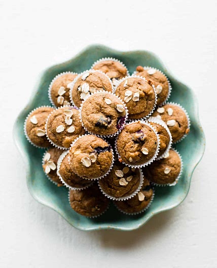 Baby (Mini) Apple Banana Oat Muffins