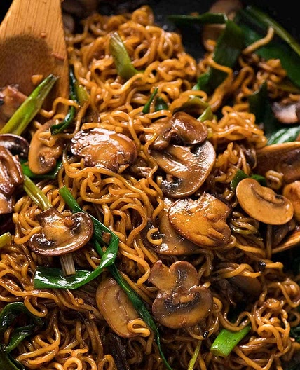 Asian Mushroom Ramen Noodles