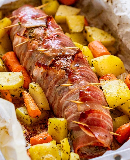 Bacon Wrapped Pork Tenderloin