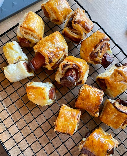 Roulés saucisse-moutarde