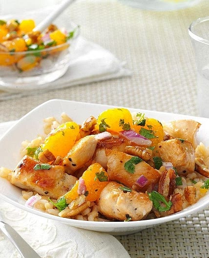 Chicken with Mandarin Salsa