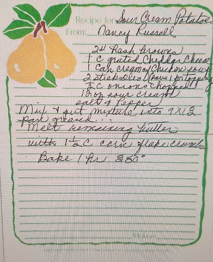 Crispy potato casserole