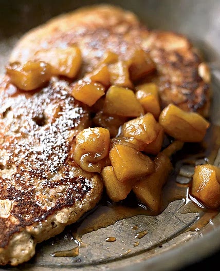 Oatmeal Pancakes With Cinnamon Apples Recipe